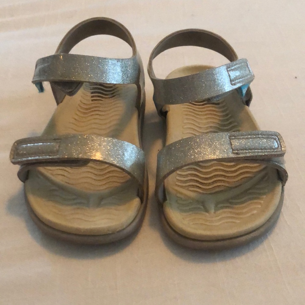 Native Charley Sandals C10 Silver Glitter